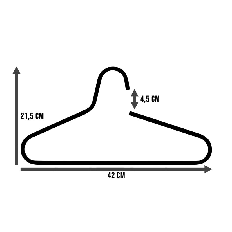Victorie Standard Hanger, Stainless Steel