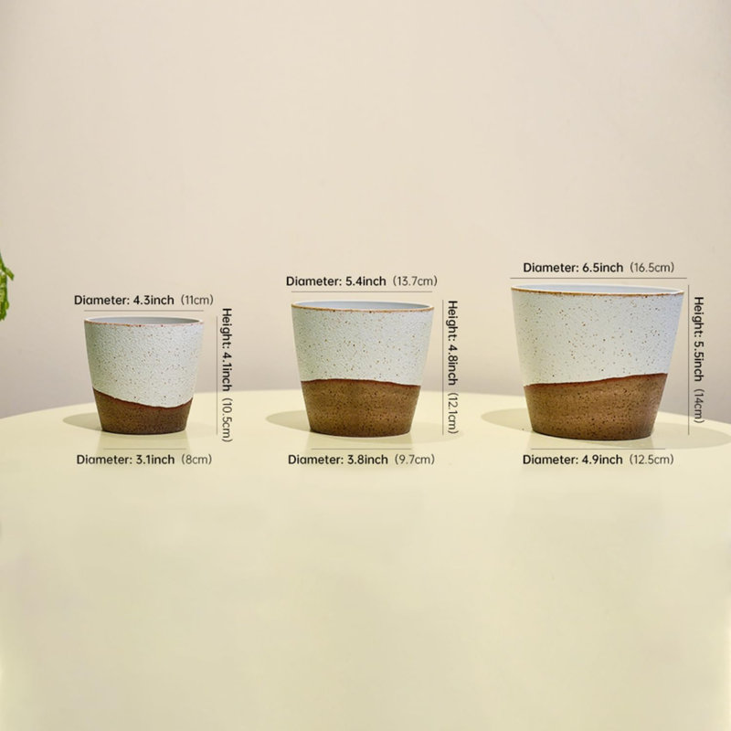 6/5/4in Artisan Indoor/Outdoor Planter - 3pc Set