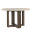 Aspen 47"  Round Dining Table Distressed Brown/antique White
