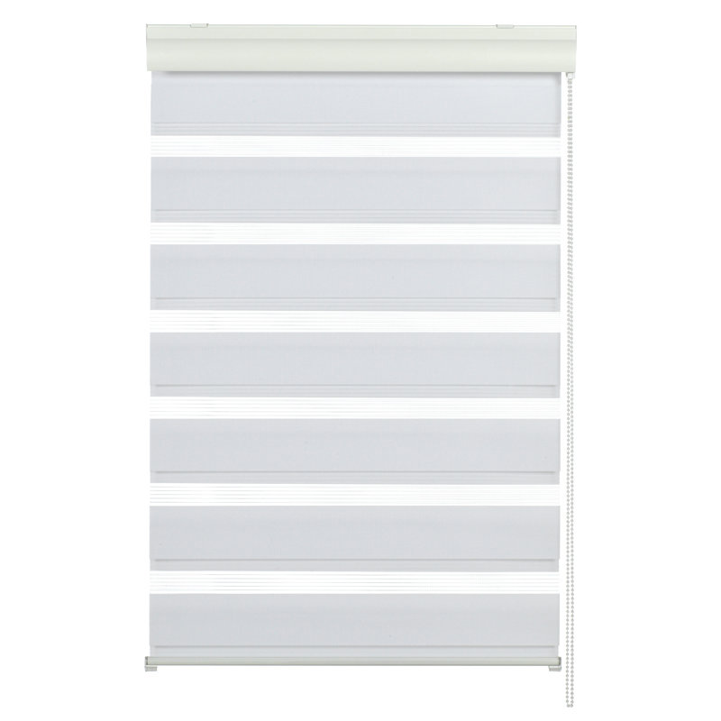 Semi Sheer Roll-Up Blind, White, 160 cm L x 120 cm W
