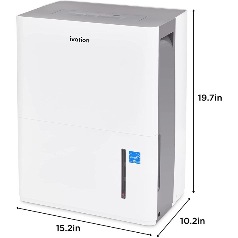 Ivation 20 pt. Tower Dehumidifier for Rooms up to 1500 cu. ft. with Remote Included