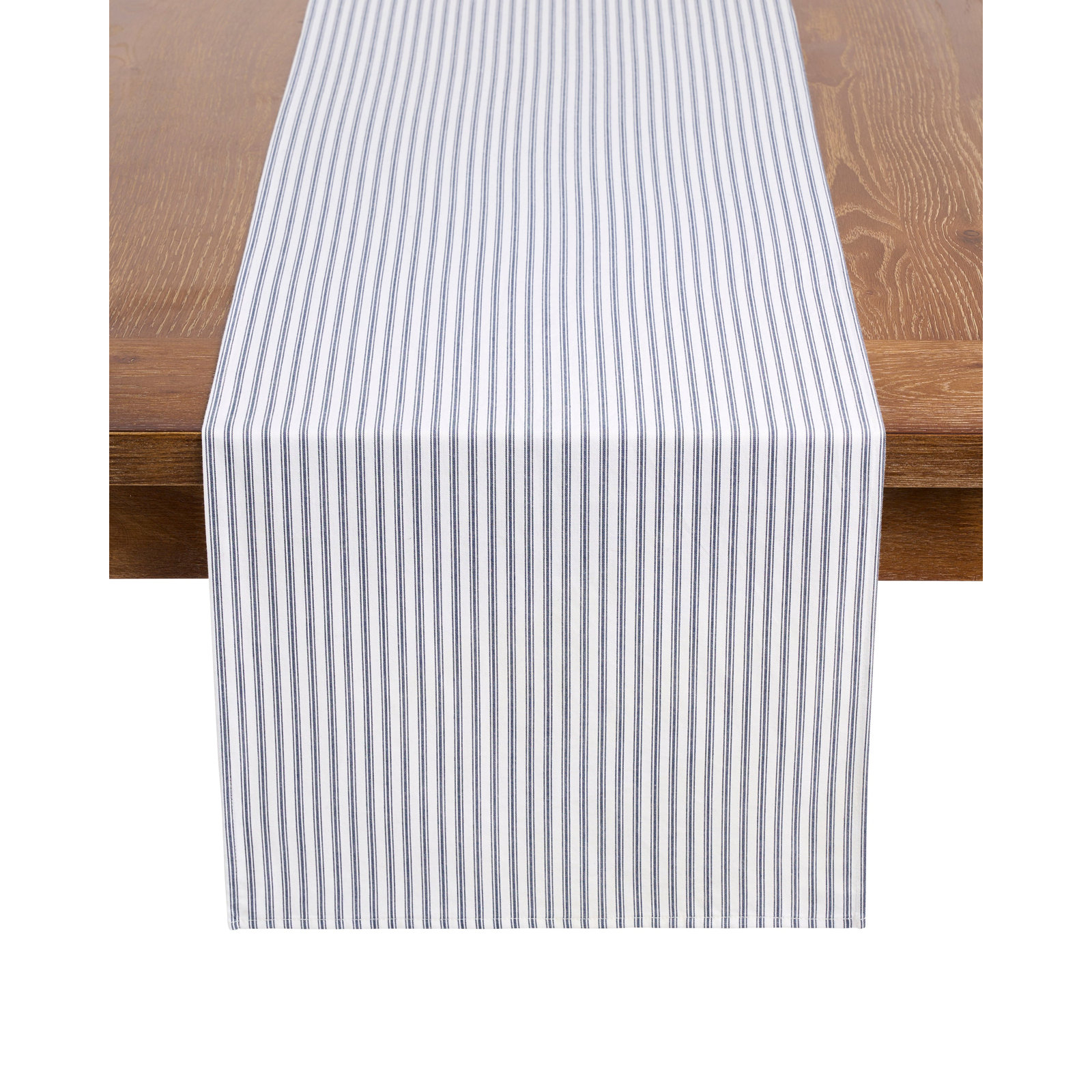 Navy French Ticking Runner