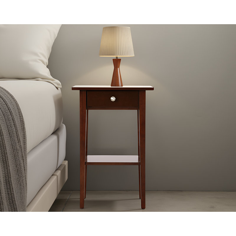 Table de chevet beige Nowra, Cappuccino.