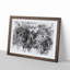 The Majestic Elephant in Abstract - Picture Frame Painting Print-55611696-55611702