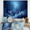 Art sous-marin bleu et noir sous-marin