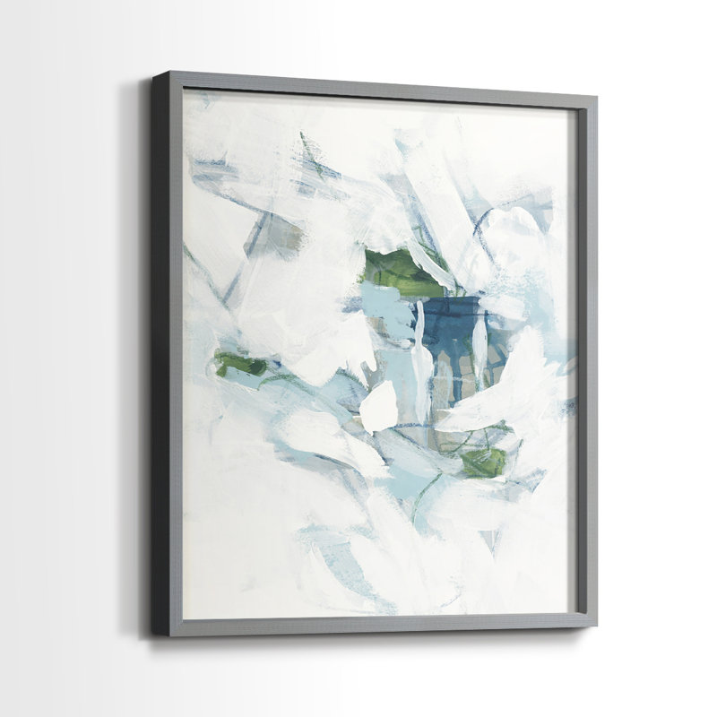 Ice Cavern III - reproduction encadrée de qualité supérieure - prête à être accrochée - aucun clou requis - aucun clou requis