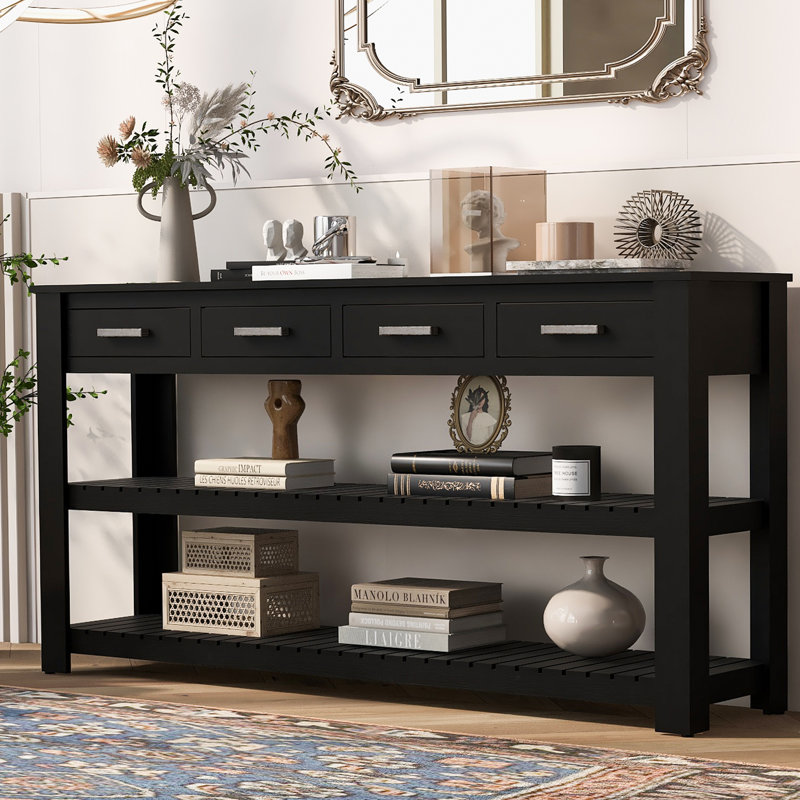 Tout 62.2'' Console Table, Black