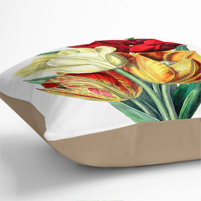 Square Throw Cushion, 55cm H x 55cm W x 20cm D, Stone