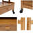 19.68'' H x 18.11'' W Printer Stand with Wheels