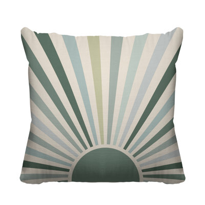 Coussin décoratif intérieur / extérieur Boho Sunburst
