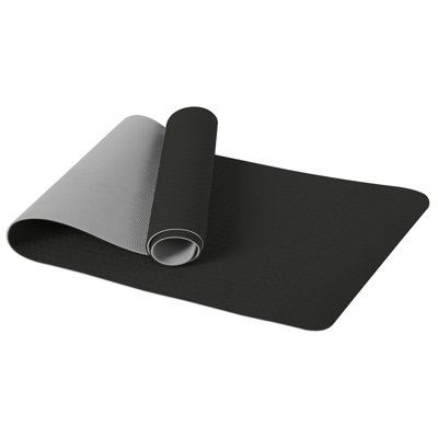 TPE Non-Slip Yoga & Pilates Mat 183x61cm 6mm Eco-Friendly