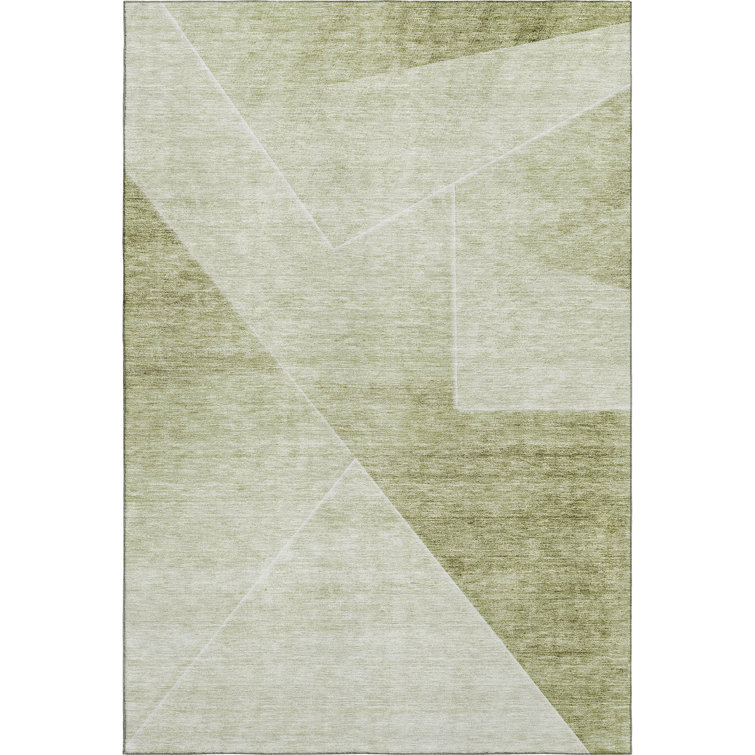 Premium Machine Washable Prisco Sage Rug