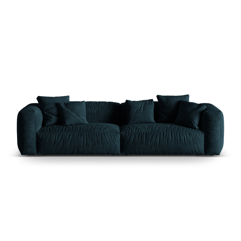 Carlens 4 Seater Sofa, Deep Petrol, Velvet , 4