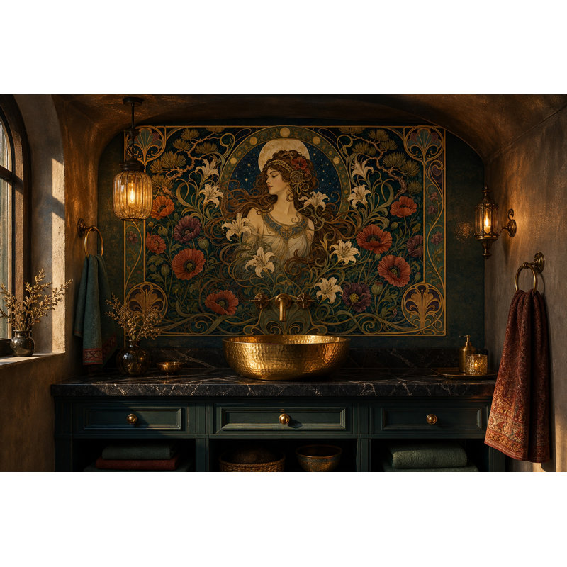 Papier peint Starry Night, 140 po x 108 po, Peler et coller