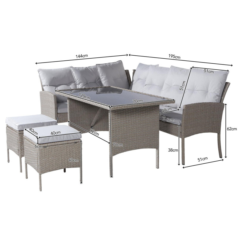 Lucien 7 - Person 120cm Long, Khaki