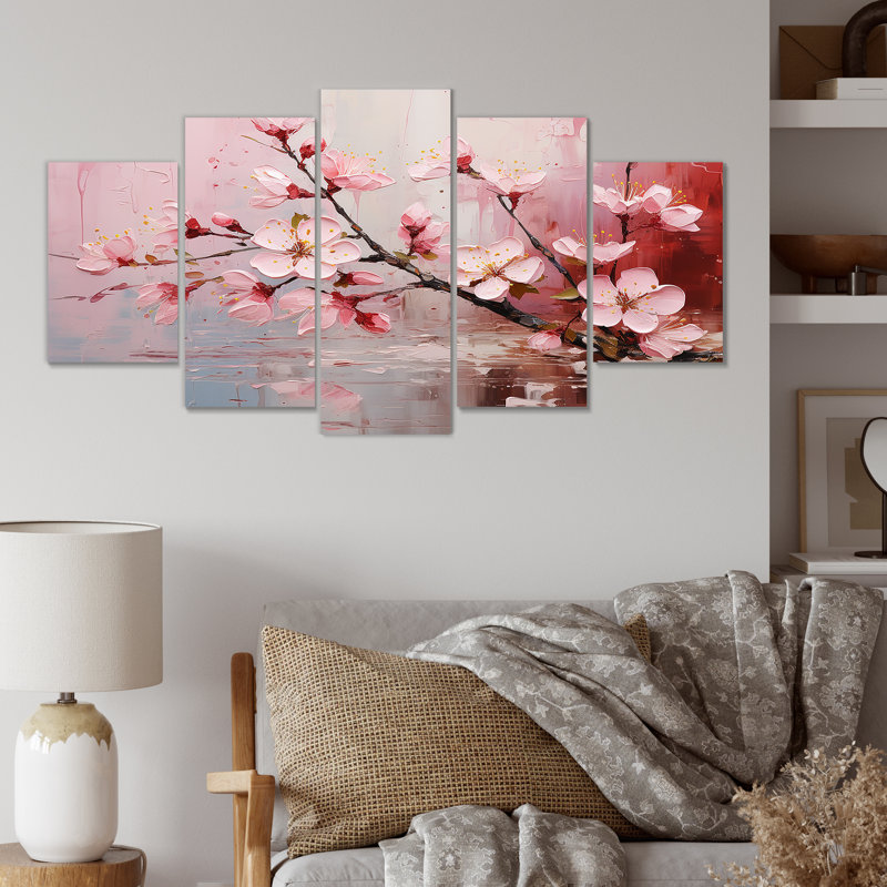 Décoration murale cerisier blanc et rose Bloom IV - Cherry Multipanel