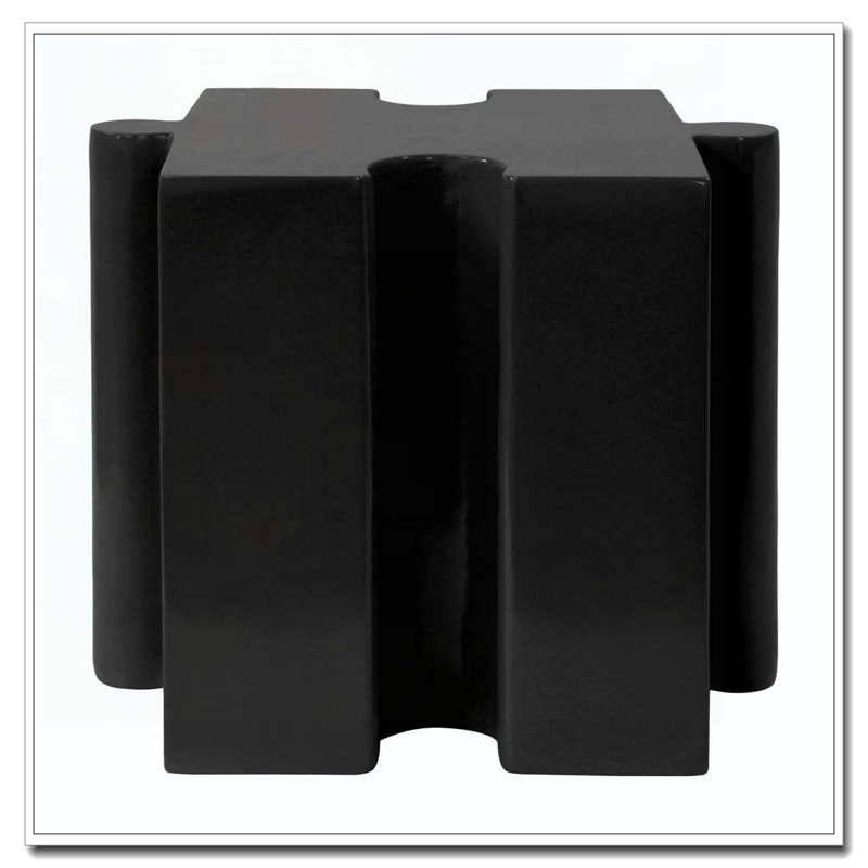 Table d'appoint Art, Noir-1