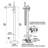 Single Handle Floor Mounted Tub Faucet-107558519