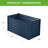  4X2x2ft Outdoor Metal Raised Garden Bed For Vegetables Flowers Herbs - Navy-349714913-349714920