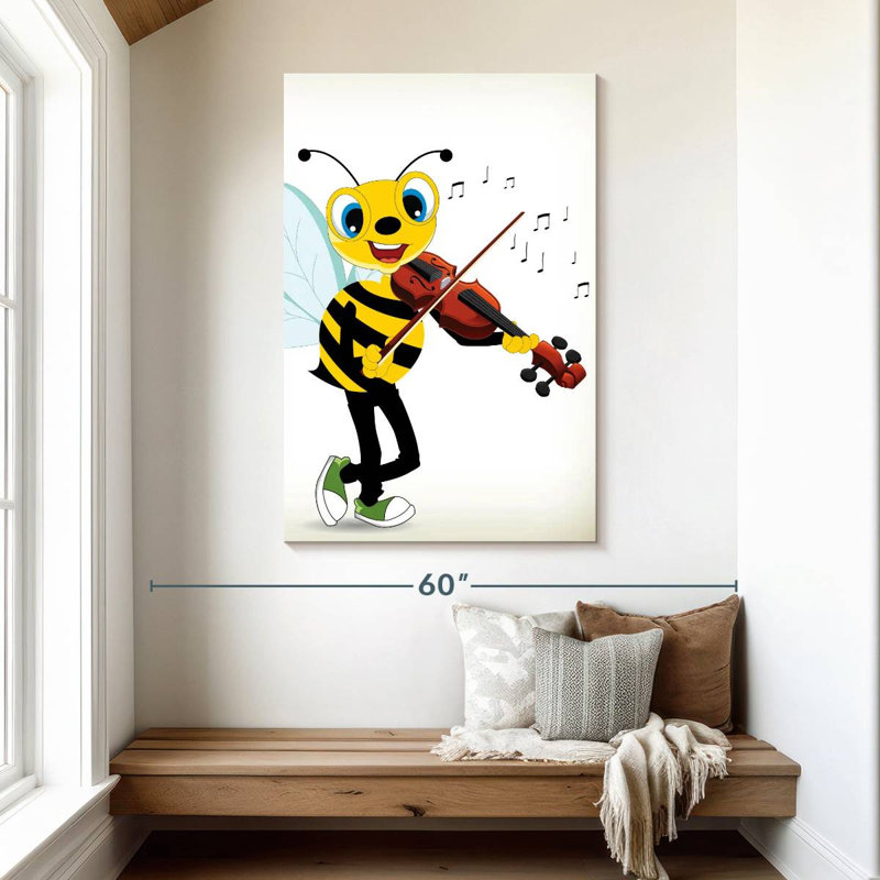 Ashelle Bee Playing Violin, 48" H x 32" W