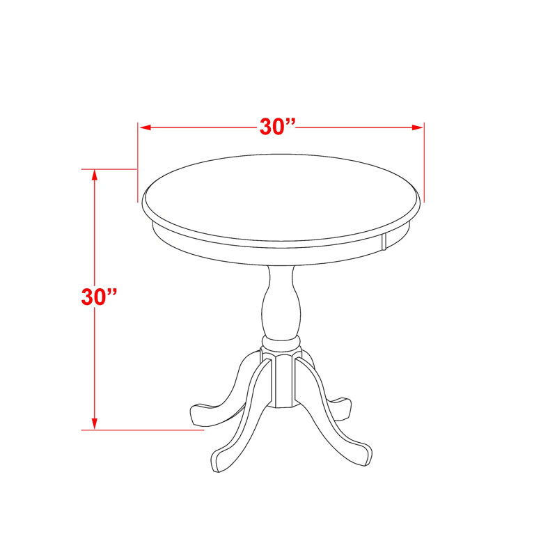 Table de salle à manger Eden, Acajou