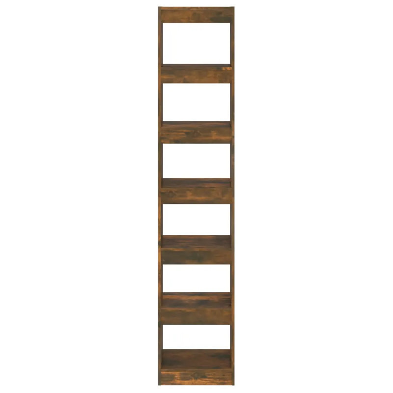 Garneta Bookcase, (4 Shelves) 198cmH x 40cmW x 30cmD, Rustic Brown