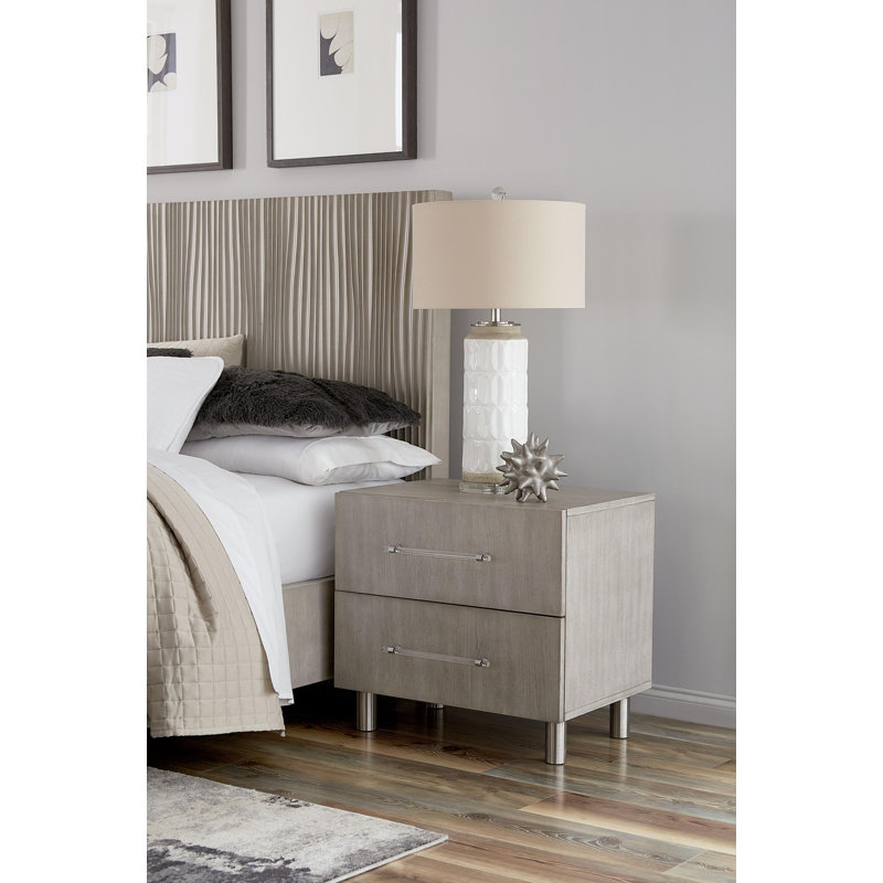 Bystrík 26'' W Solid Wood Nightstand