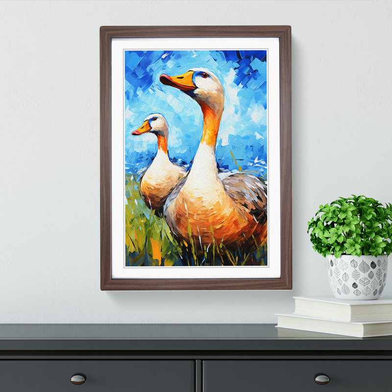 Goose Expressionism - Framed Print