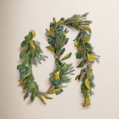 108" Pre-Lit Magnolia Pine Garland