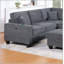 Ensemble modulaire contemporain 5 pièces avec ports USB, méridienne et repose-pieds pour les salons modernes en gris ardoise-1276706904