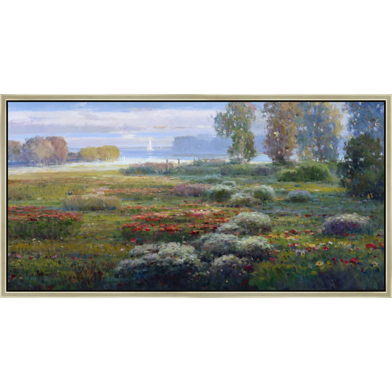 Whispers Across The Bay Print, 26" H x 50" W, Brown