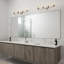 Miroir industriel 4 lumières