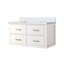 36 po X P 22 po D Meuble-lavabo simple avec plateau en marbre de culture et tiroirs-473562336