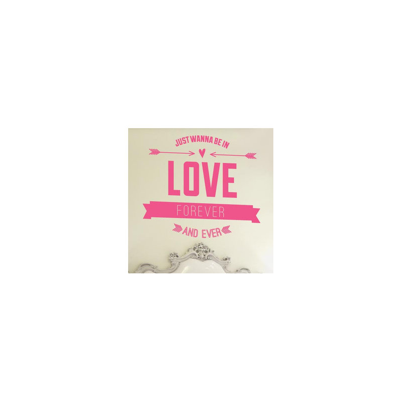 Non-Wall Damaging Wall Decal, Pink, Large