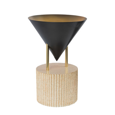 Versus 15-in Brass Table Lamp