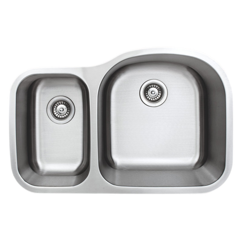 Wells Sinkware Craftsmen Series 20.5'' W Double Bowl Stainless Steel Undermount Kitchen Sink
