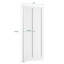 Porte pliante en bois manufacturé à 1 panneau apprêté blanc avec ensemble de quincaillerie-106459050-116415321