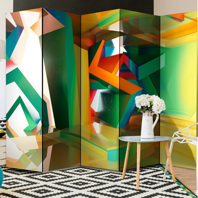 Precita Solid Wood Folding Room Divider