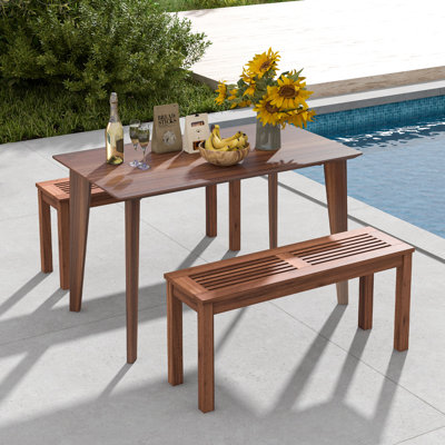 Delyana Picnic Bench by Millwood Pines