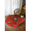 Tapis rouge en coton et polyester Mattis-78271647