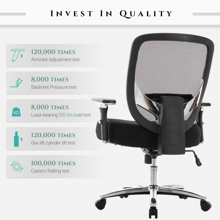  Big and Tall Office Chair 500lbs - Ergonomic Mesh