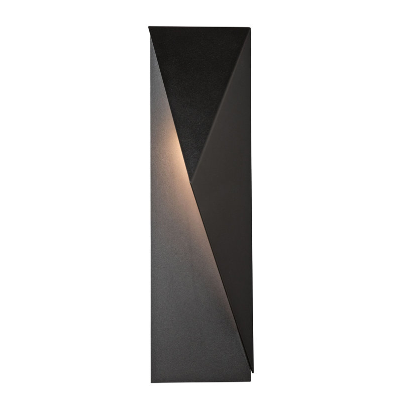 Applique murale en aluminium carbone, Fumée noire côtière, H 24,9 po x l 7 po x P 5,8 po, Gauche