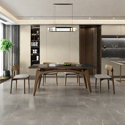 Modern simple ash wood dining table set
