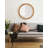 Frony Round Pieced Wood Wall Mirror