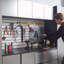 64 po X P 72 po H 20 po D Armoire de garage gris métallique C (5 pièces)