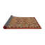 Tapis brun/gris/rouge contemporain-1126867143