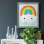 Rainbow Colors - cadre photo, impression sur toile-61354102-61354105