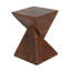 Table d'appoint géométrique avec motif de sablier torsadé-1465155714