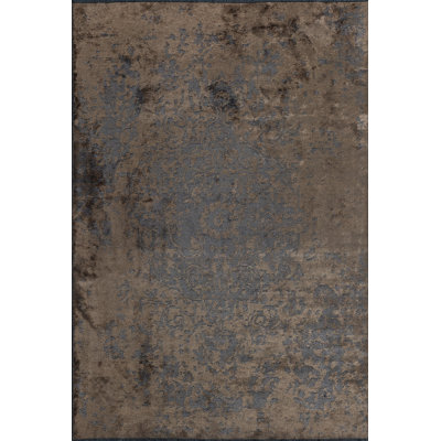 Tapis damassé gris Rapture