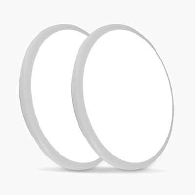Plafonnier encastré 12 po à DEL 12 pouces, 3600 lumens, 5CCT, 28W, luminaire à DEL écoénergétique pour salon, chambre à coucher et cuisine